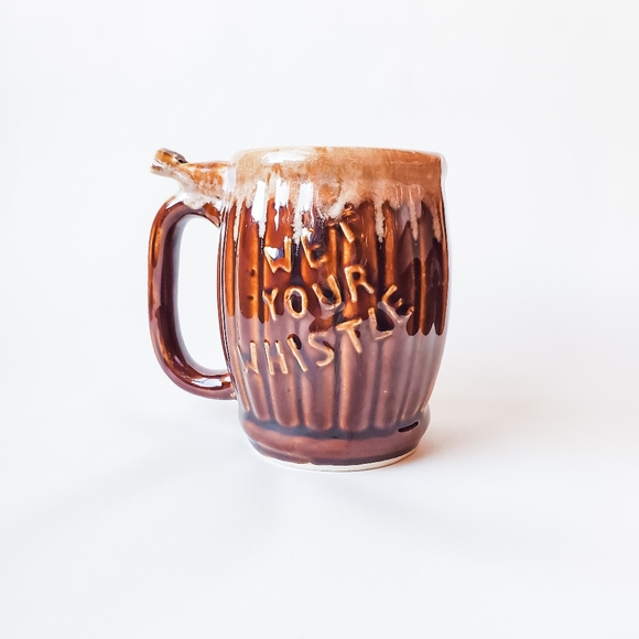Vintage Wet Your Whistle/Whistle for your Beer Mug - Picture 1 of 7